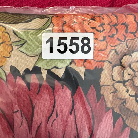 Vintage Talbots 90s Y2K Floral Silk & Wool Blend Pencil Skirt Size 10 Business - Picture 9 of 9